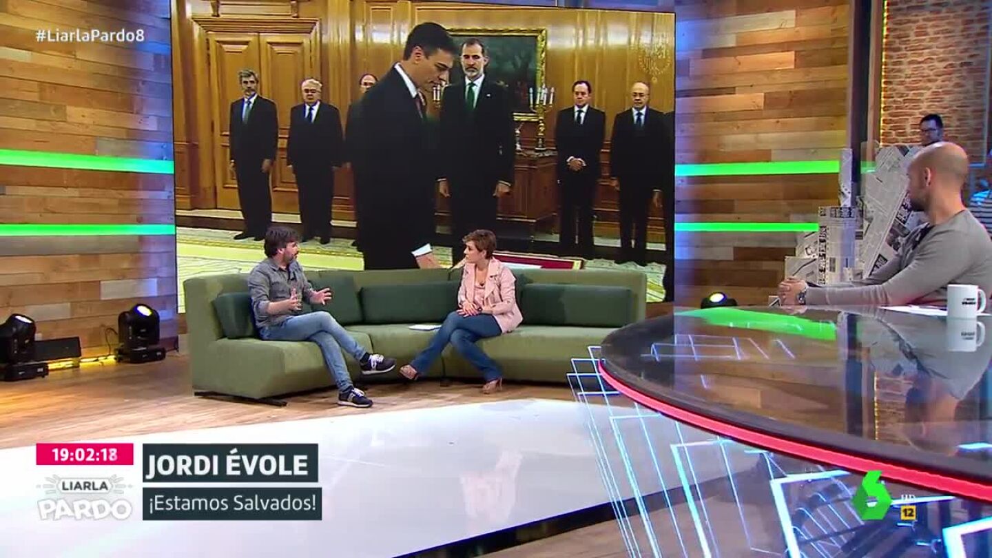 El periodista Jordi &Eacute;vole, en Liarla Pardo