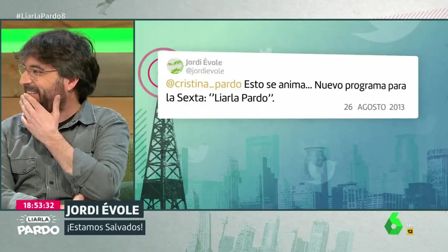 Jordi Évole ya predijo en 2013 que Cristina Pardo estaría en Liarla Pardo Jordi Évole ya predijo en 2013 que Cristina Pardo estaría en Liarla Pardo