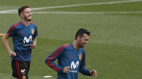 Busquets, en un entrenamiento Busquets, en un entrenamiento