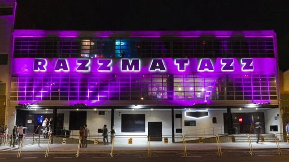 Entrada de la sala Razzmatazz en Barcelona Entrada de la sala Razzmatazz en Barcelona