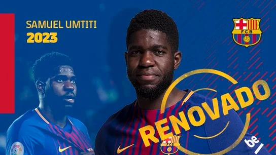 Umtiti renueva con el Barcelona Umtiti renueva con el Barcelona