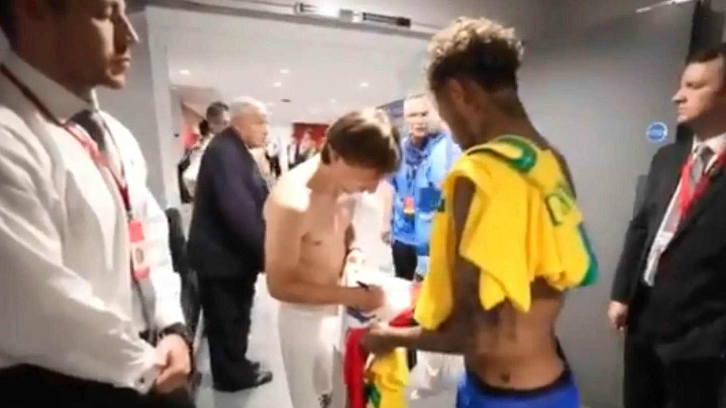 Modric y Neymar Modric y Neymar