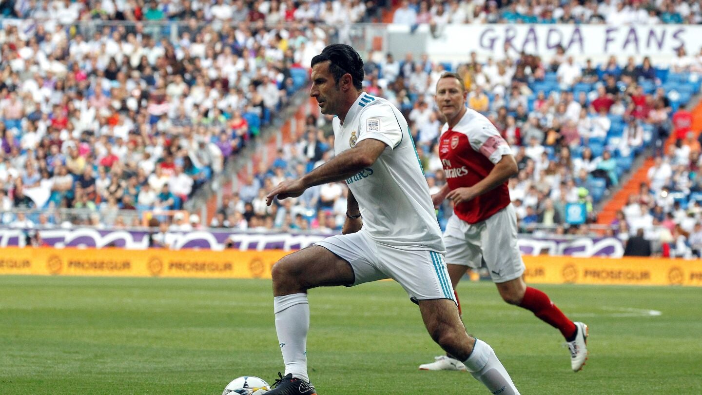 Figo, jugando el Coraz&oacute;n Classic Match