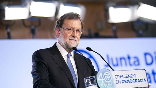 Mariano Rajoy en un acto electoral Mariano Rajoy en un acto electoral