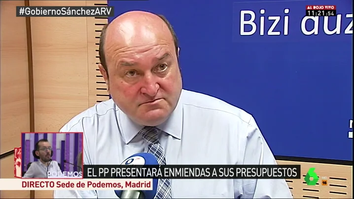 <p>Ortuzar responde al PP por su "venganza" en los presupuestos: "El cachetazo se lo pegan a la sociedad. No es inteligente"</p>