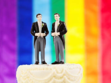 Tarta de boda para una pareja gay Tarta de boda para una pareja gay