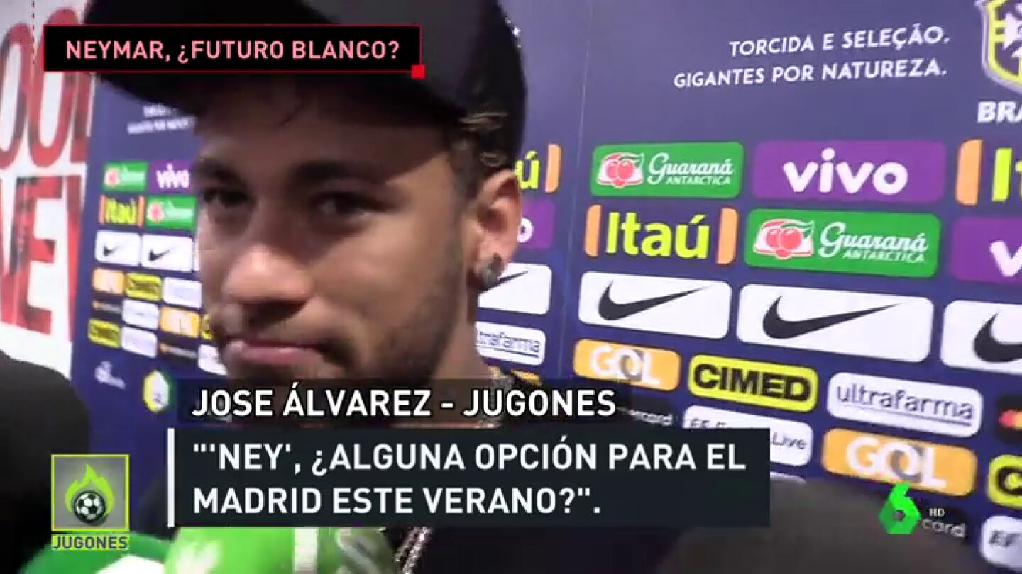 <p>Neymar evita hablar de su futuro y esquiva las preguntas sobre el Real Madrid</p>