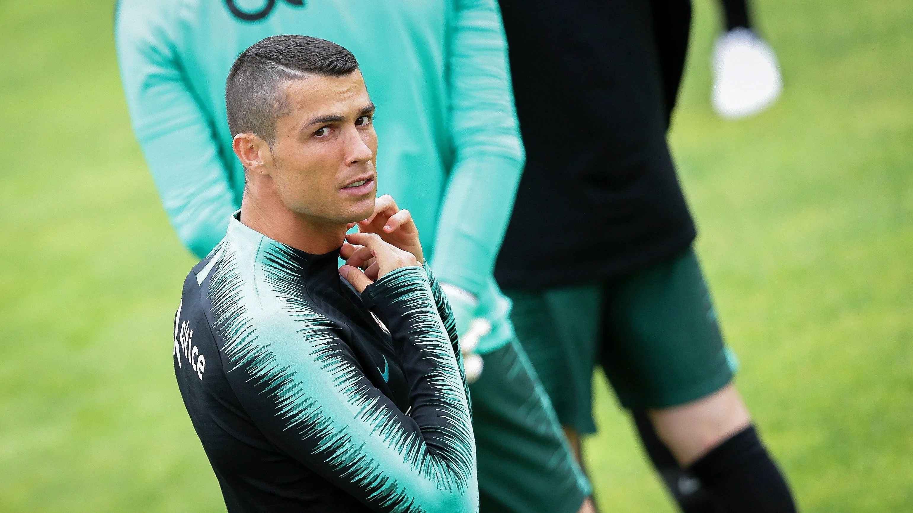 Cristiano Ronaldo, en la concentración de Portugal