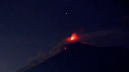 Vista del Volcán de Fuego de Guatemala Vista del Volcán de Fuego de Guatemala