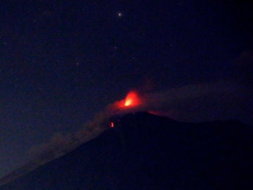 Vista del Volcán de Fuego de Guatemala Vista del Volcán de Fuego de Guatemala