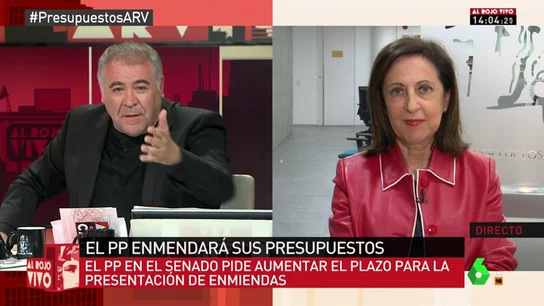 <p>Margarita Robles, sobre la actitud del PP con los Presupuestos: "Es pura venganza y una falta de respeto al país"</p> <p>Margarita Robles, sobre la actitud del PP con los Presupuestos: "Es pura venganza y una falta de respeto al país"</p>