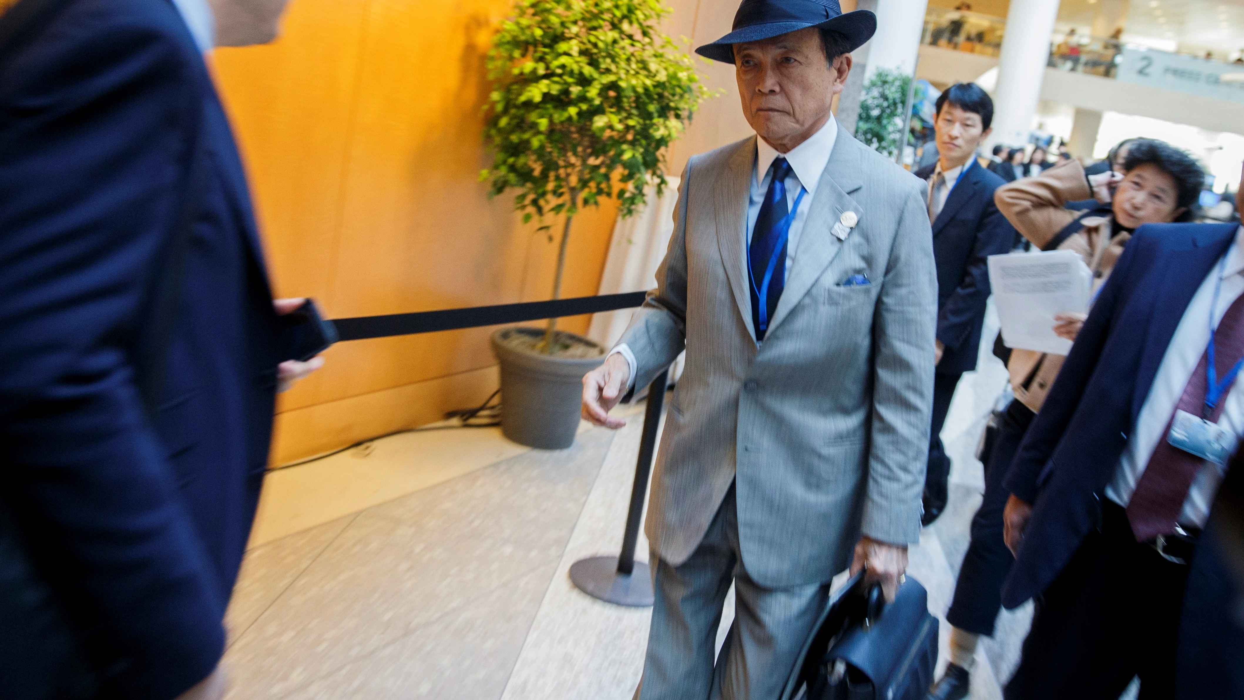 El ministro de Finanzas japonés, Taro Aso.