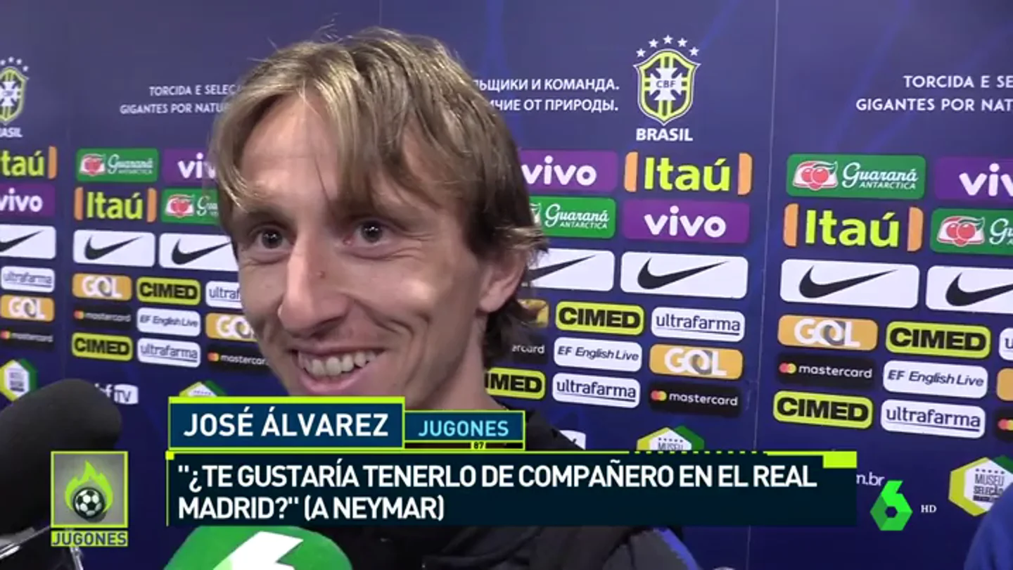 <p>Luka Modric: "¿Tener a Neymar como compañero? Vamos a ver qué pasa"</p> <p>Luka Modric: "¿Tener a Neymar como compañero? Vamos a ver qué pasa"</p>