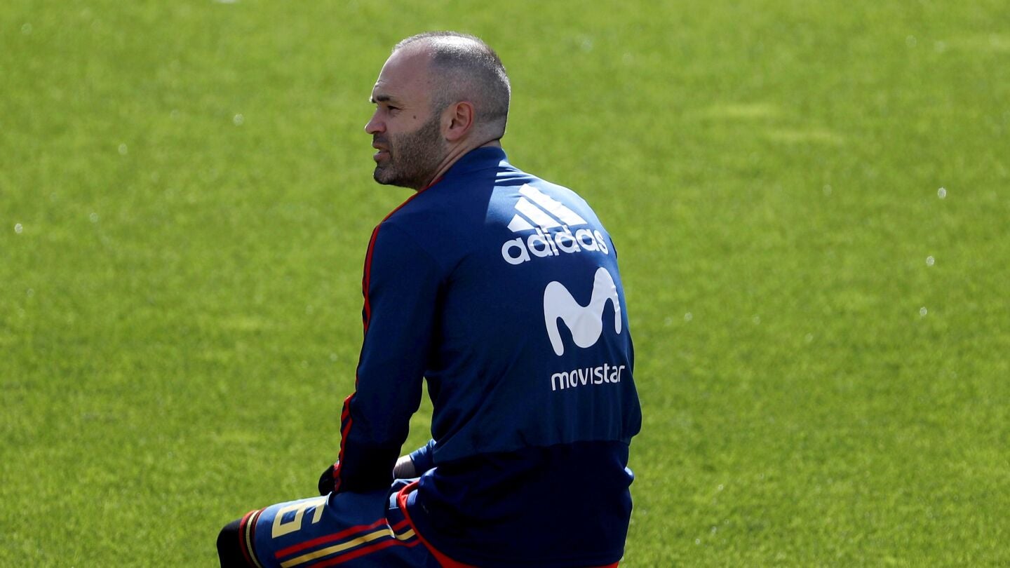Andr&eacute;s Iniesta, en Las Rozas