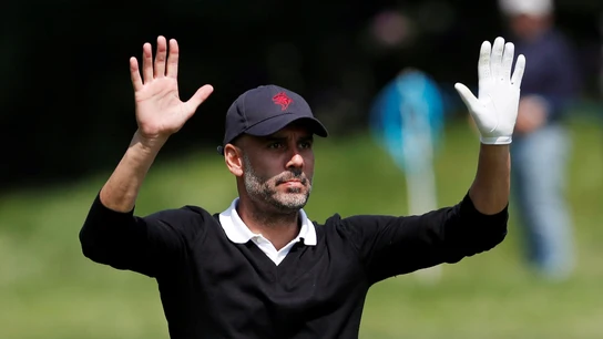 Guardiola, en un torneo de golf Guardiola, en un torneo de golf