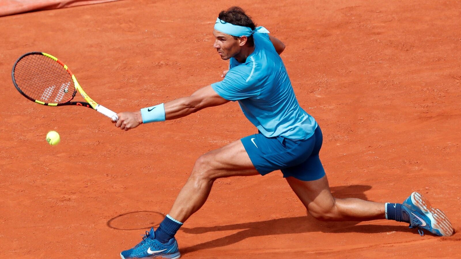 Rafa Nadal, en su partido ante Diego Schwartzman