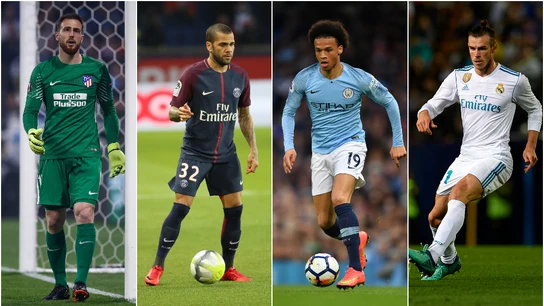 Oblak, Alves, Sané y Bale, ausentes en el Mundial de Rusia Oblak, Alves, Sané y Bale, ausentes en el Mundial de Rusia