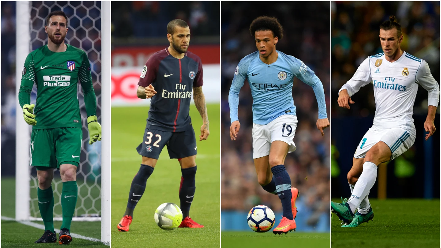 Oblak, Alves, Sané y Bale, ausentes en el Mundial de Rusia Oblak, Alves, Sané y Bale, ausentes en el Mundial de Rusia