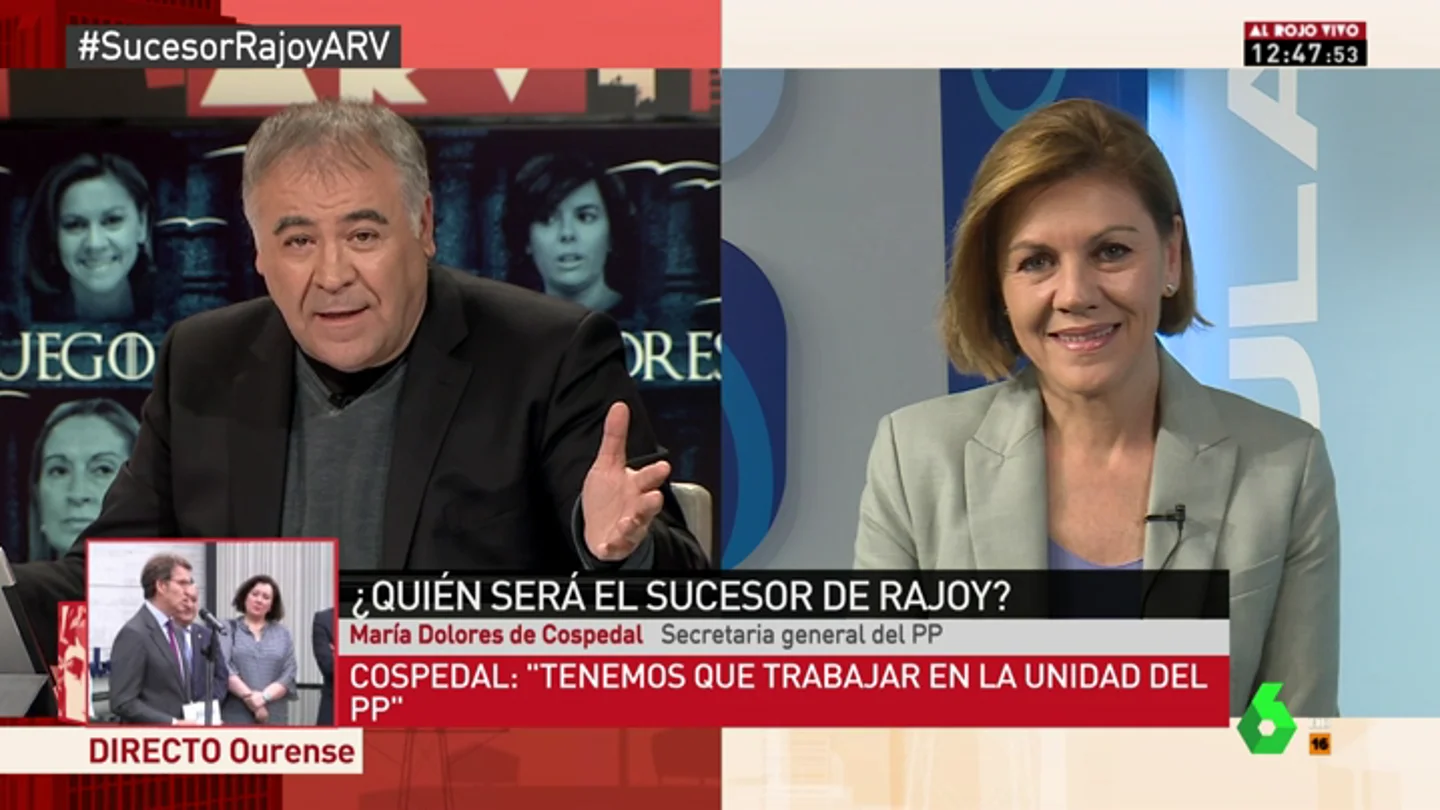 <p>Cospedal: "Las mujeres no queremos que se nos ponga en sitios por el hecho de serlo, sino porque valemos igual o más que nuestros compañeros"</p> <p>Cospedal: "Las mujeres no queremos que se nos ponga en sitios por el hecho de serlo, sino porque valemos igual o más que nuestros compañeros"</p>