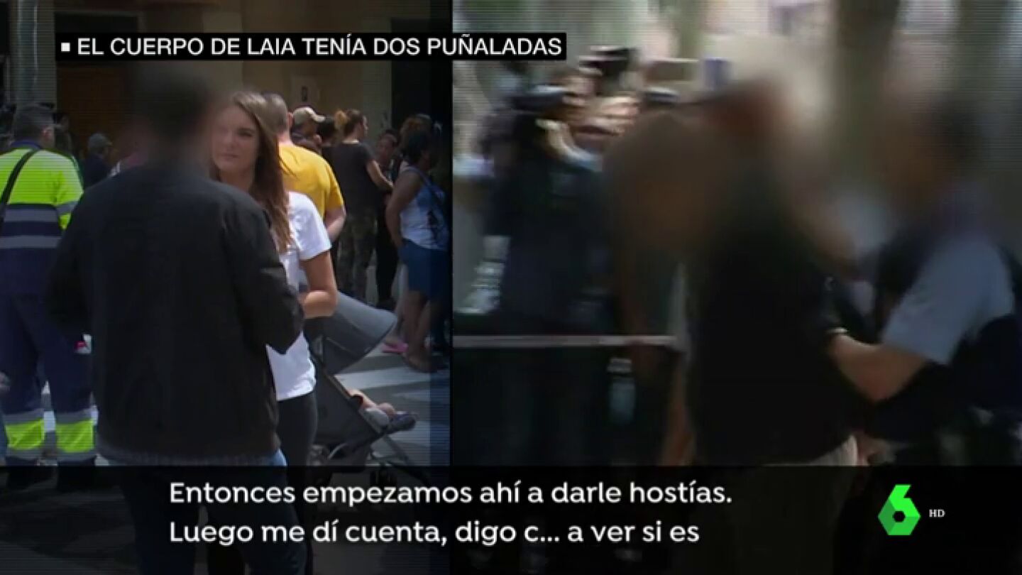 <p>Habla un vecino que subi&oacute; al piso del presunto asesino de Laia: "Empezamos a darle hostias. Me met&iacute; en la habitaci&oacute;n y hab&iacute;a salpicaduras de sangre"</p>