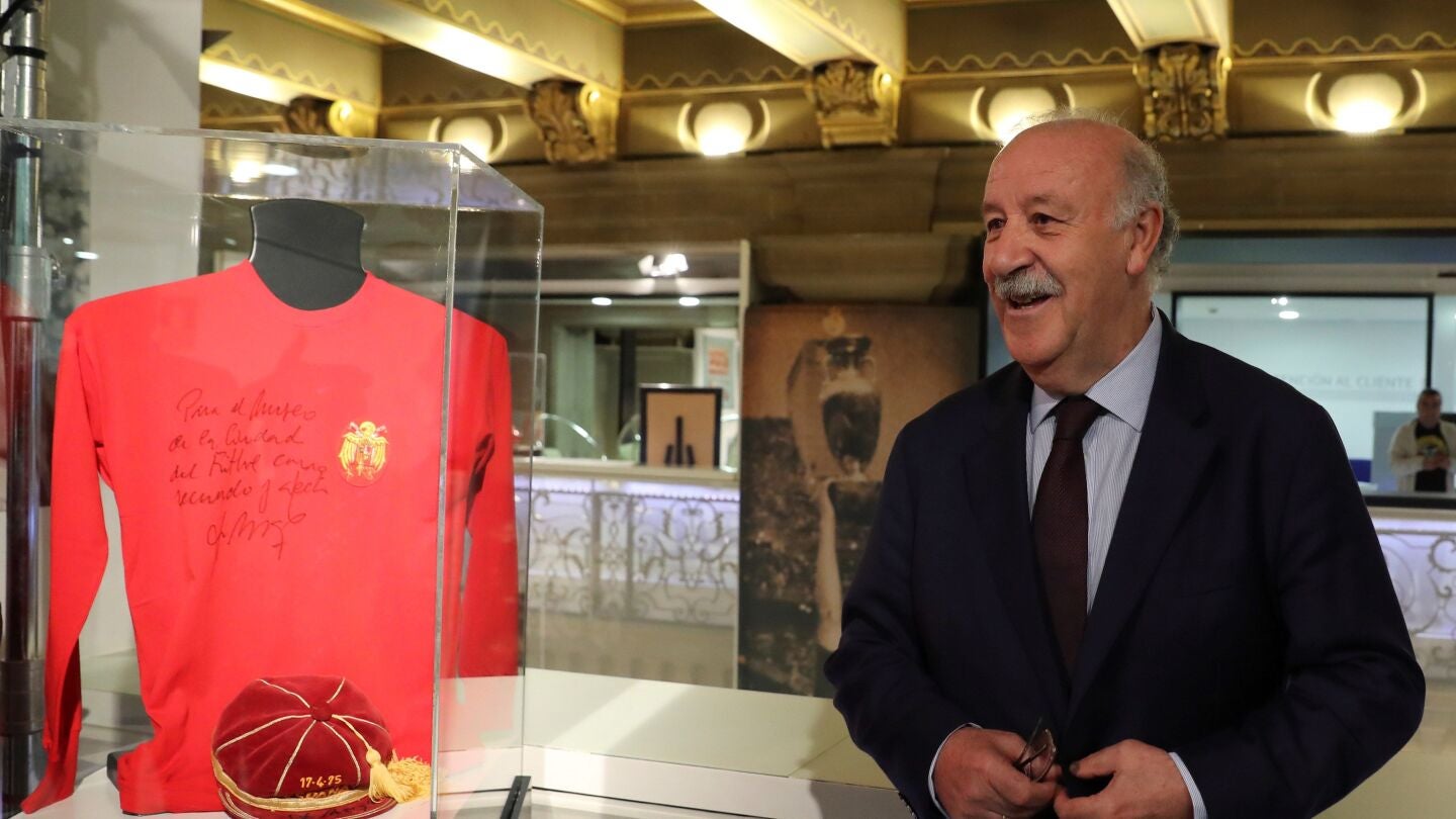 Vicente del Bosque, durante la presentaci&oacute;n del Espacio Selecci&oacute;n