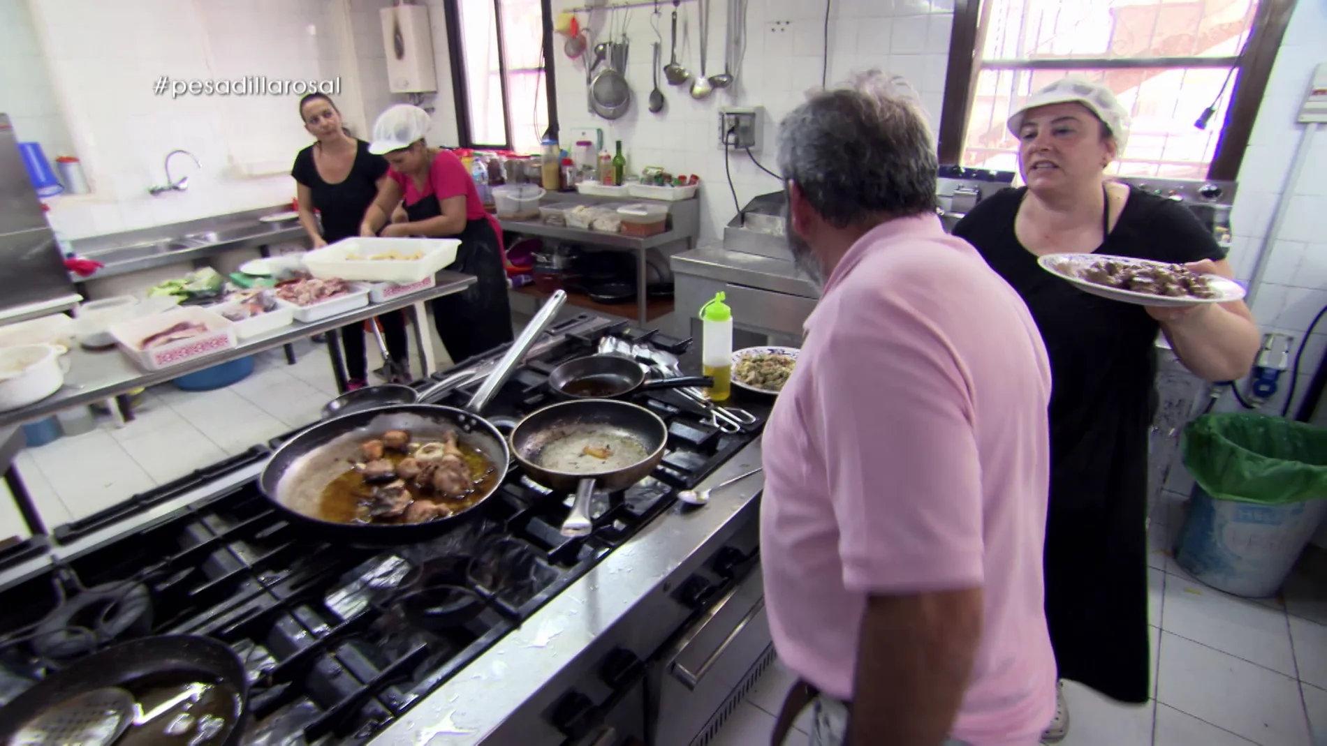 Pedro y Mari Carmen discuten en Pesadilla en la cocina: El Rosal