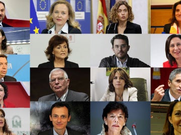 Los 17 ministros del Gobierno de Pedro Sánchez Los 17 ministros del Gobierno de Pedro Sánchez