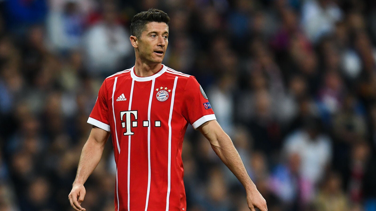 Lewandowski, en un partido con el Bayern de M&uacute;nich