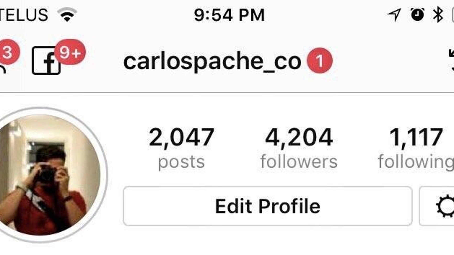 Notificaciones de Facebook en Instagram