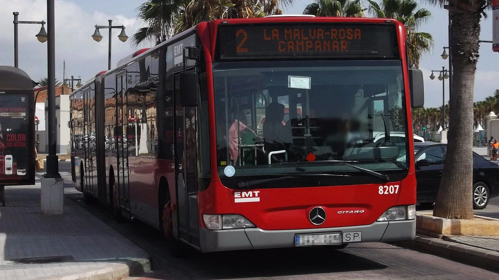 Un autobús de la EMT de Valencia