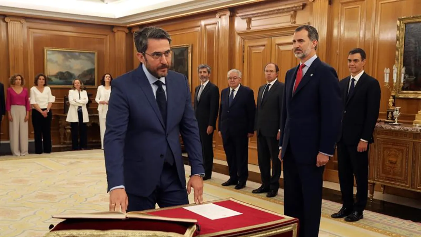 Máxim Huerta promete su cargo como ministro de Cultura y Deportes del Gobierno Máxim Huerta promete su cargo como ministro de Cultura y Deportes del Gobierno