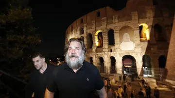 Russell Crowe en el coliseo romano