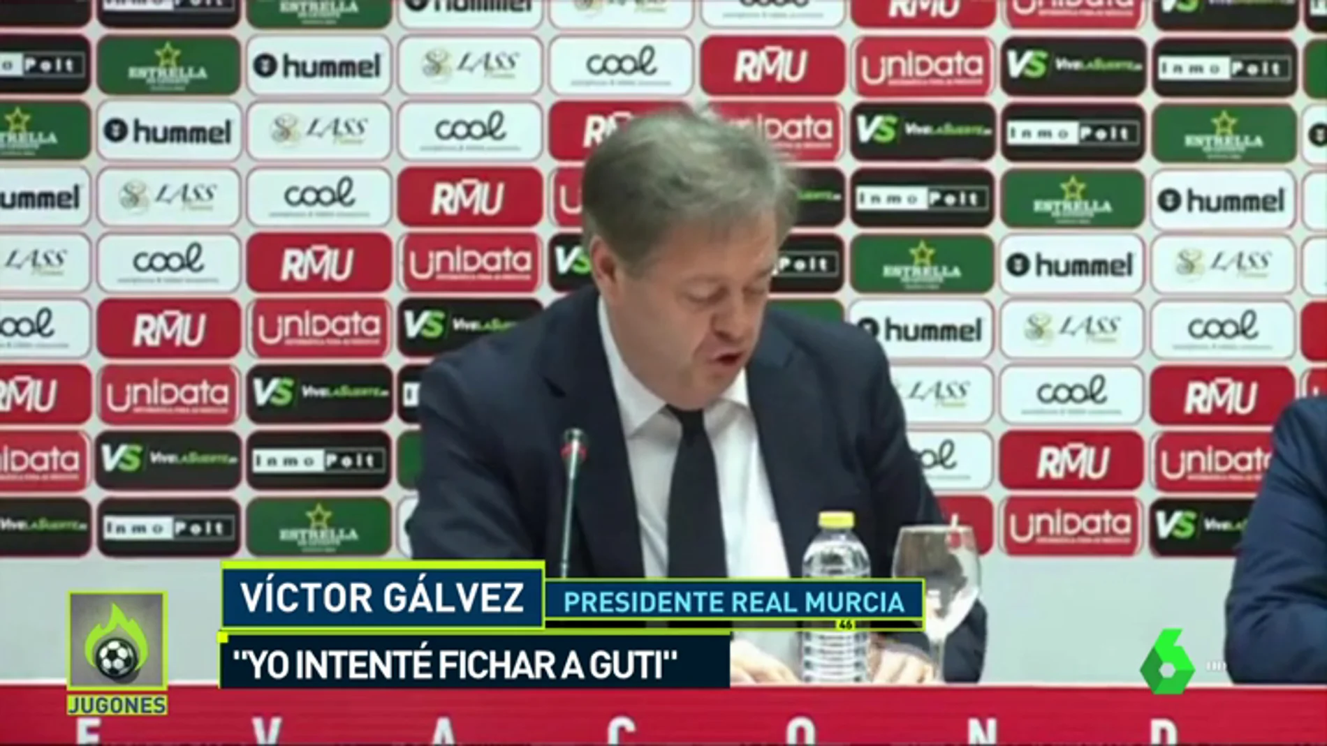 Presidente del Real Murcia: " "Intenté fichar a Guti, pero salió lo de Zidane"