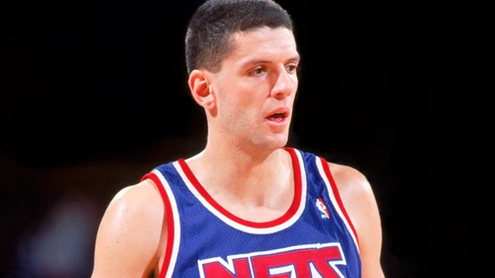 Drazen Petrovic, en un partido con los Nets Drazen Petrovic, en un partido con los Nets