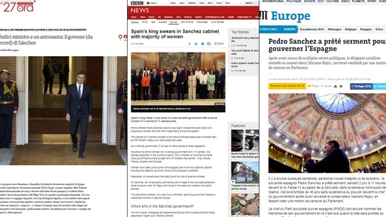 Las portadas internacionales hablando de Pedro Sánchez Las portadas internacionales hablando de Pedro Sánchez