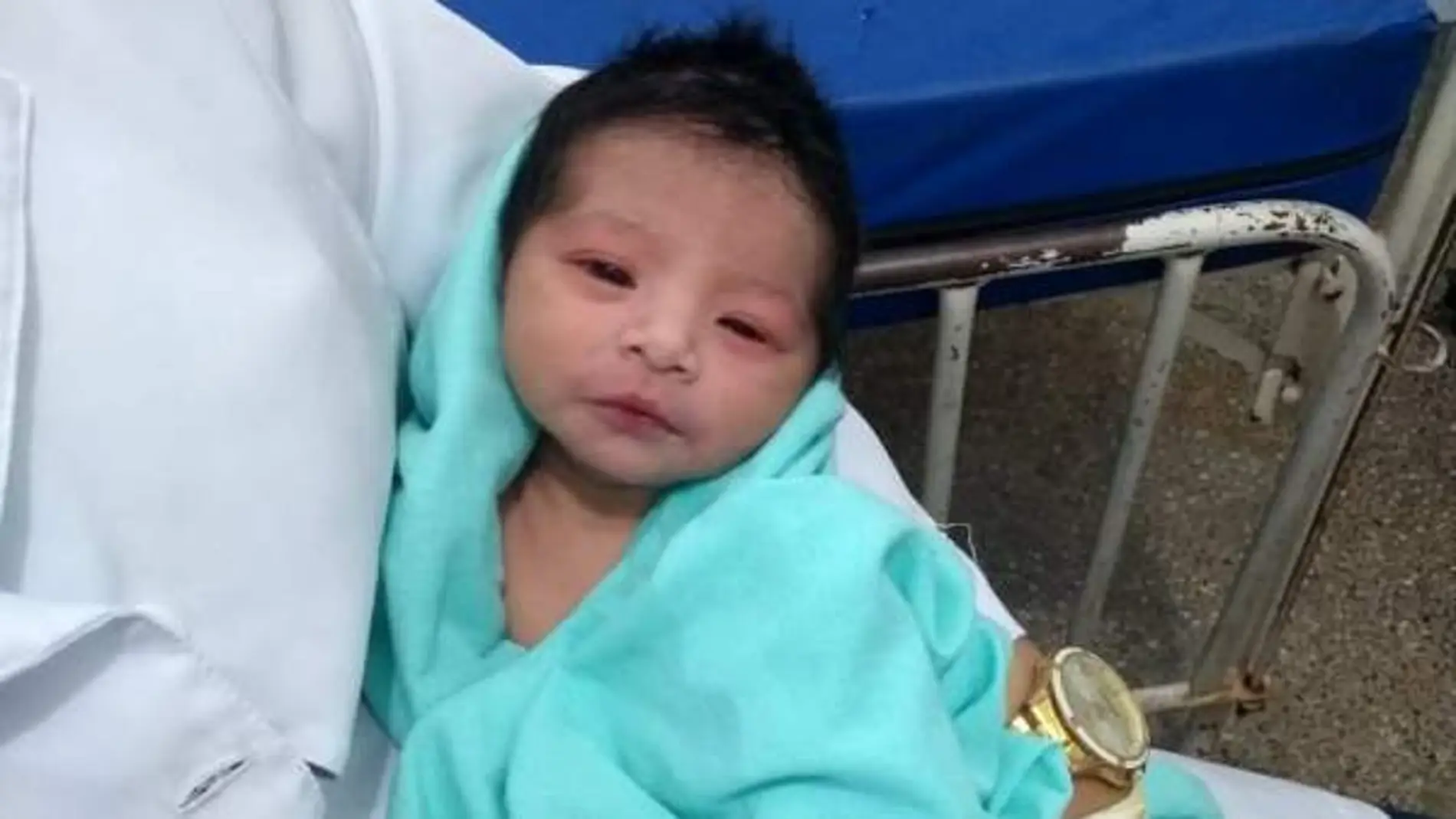 La bebé rescatada tras ser enterrada viva en Brasil