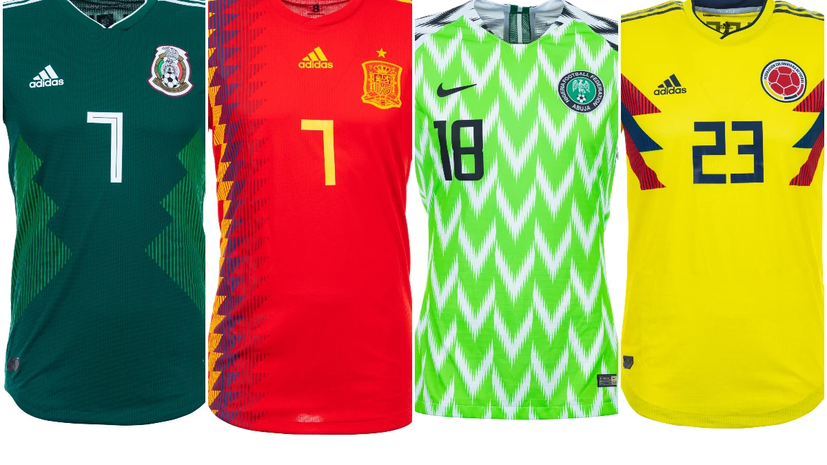 Las camisetas del Mundial de Rusia 2018