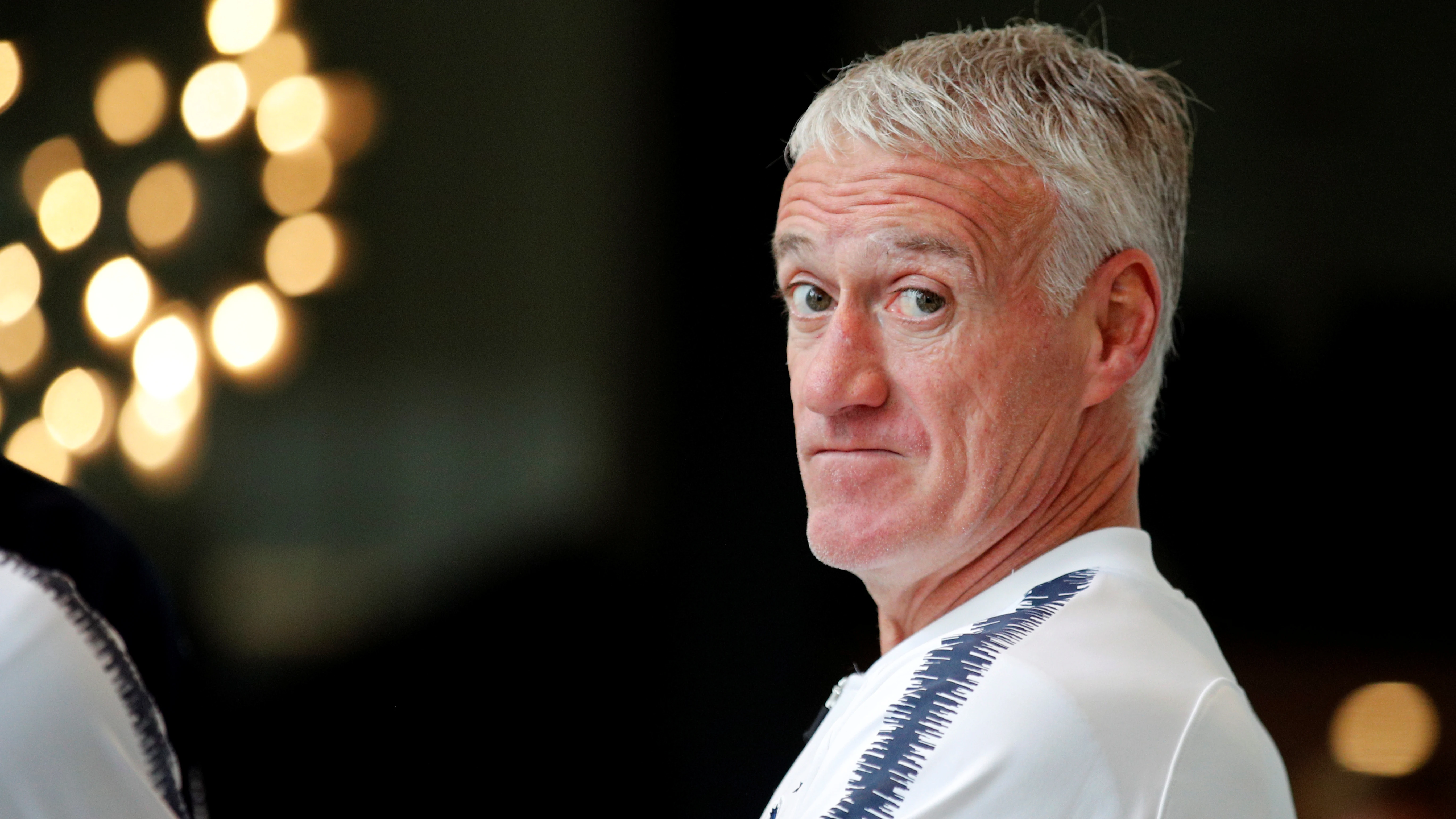 Didier Deschamps, en un acto de la selección francesa