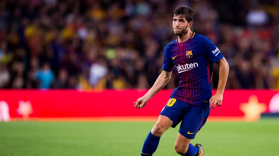 Sergi Roberto, durante un partido con el Barcelona Sergi Roberto, durante un partido con el Barcelona