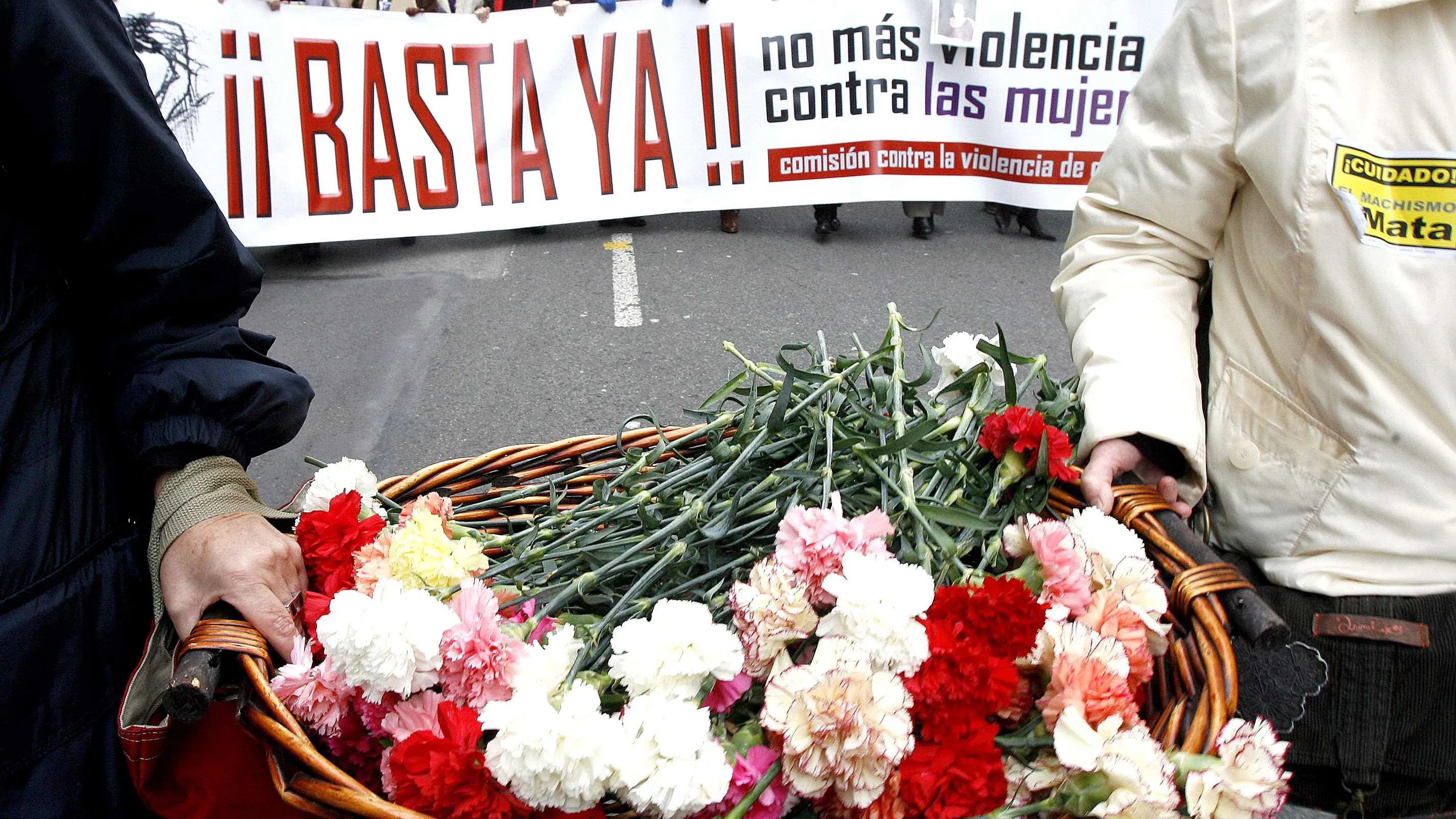 Concentración de repulsa contra la violencia machista.