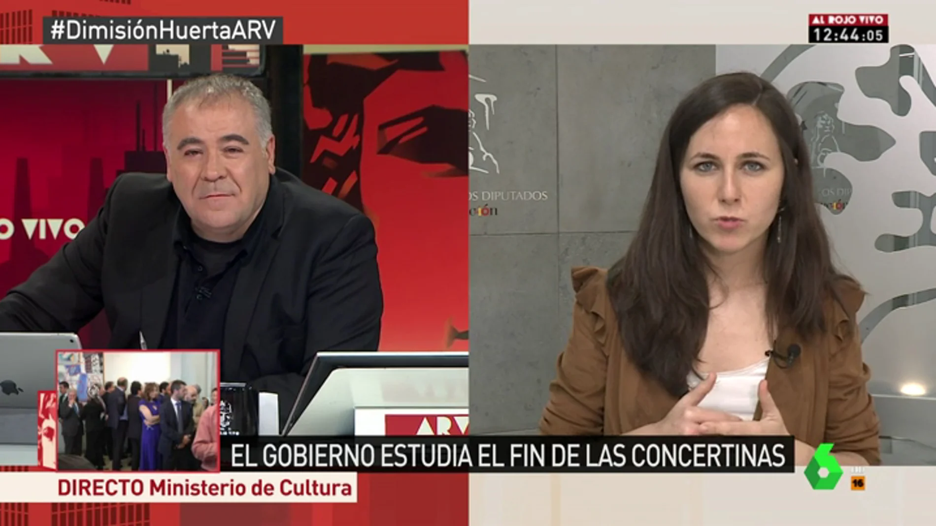 Ione Belarra: "El caso de Màxim Huerta no es el mismo que el de Monedero, él no tuvo intención de defraudar a Hacienda"