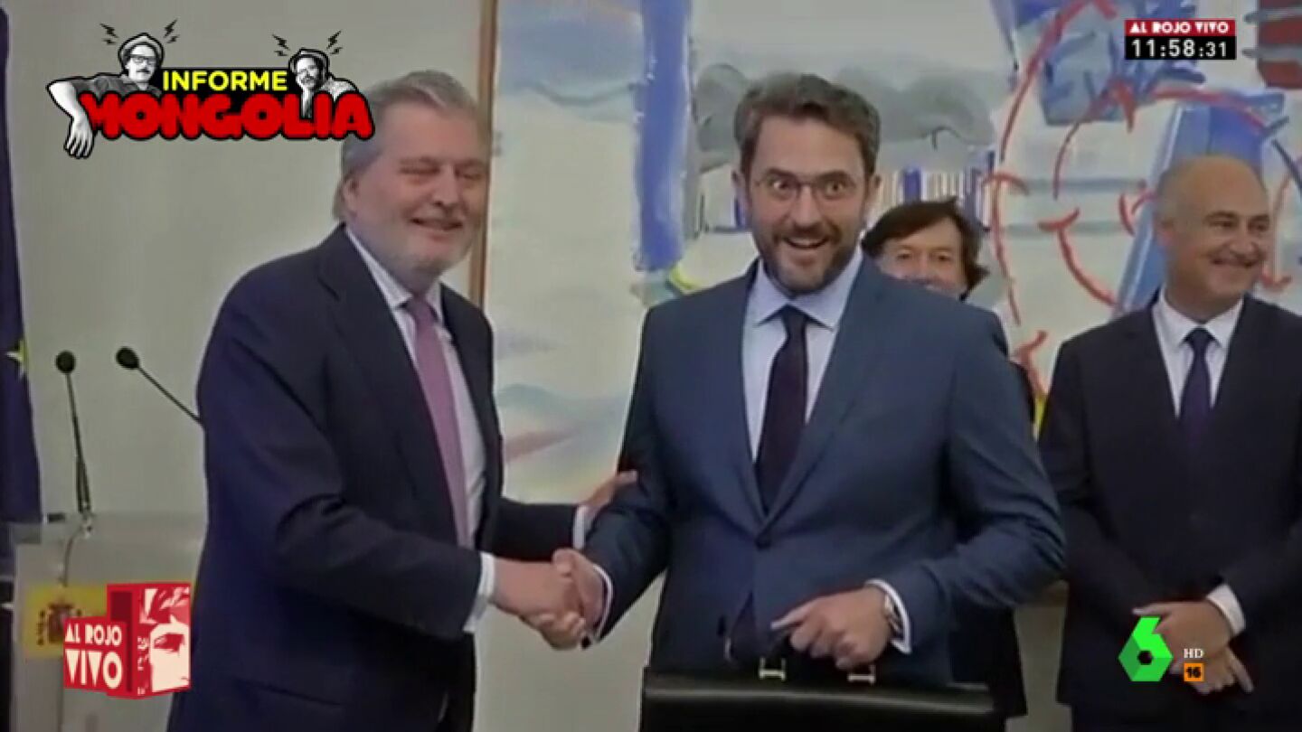 Mongolia resume en 20 segundos el paso de M&agrave;xim Huerta por el Gobierno al ritmo de 'Benny Hill'