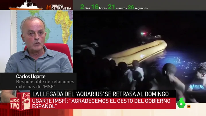 Así fue el "dramático" rescate de los migrantes del Aquarius: "Una patera se rompió y más de 40 pesonas cayeron al agua"