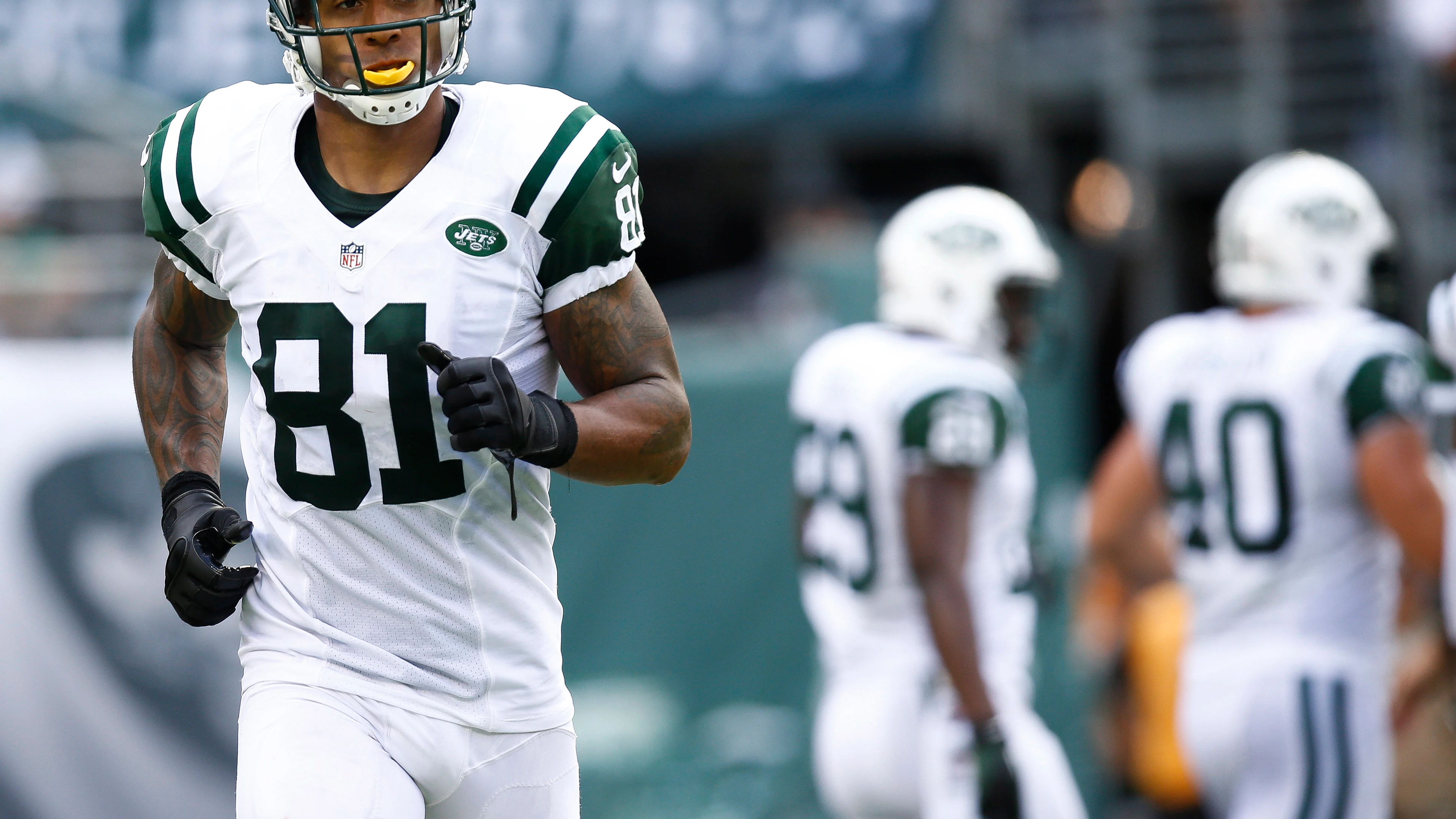 Kellen Winslow Jr., durante un partido con los Jets