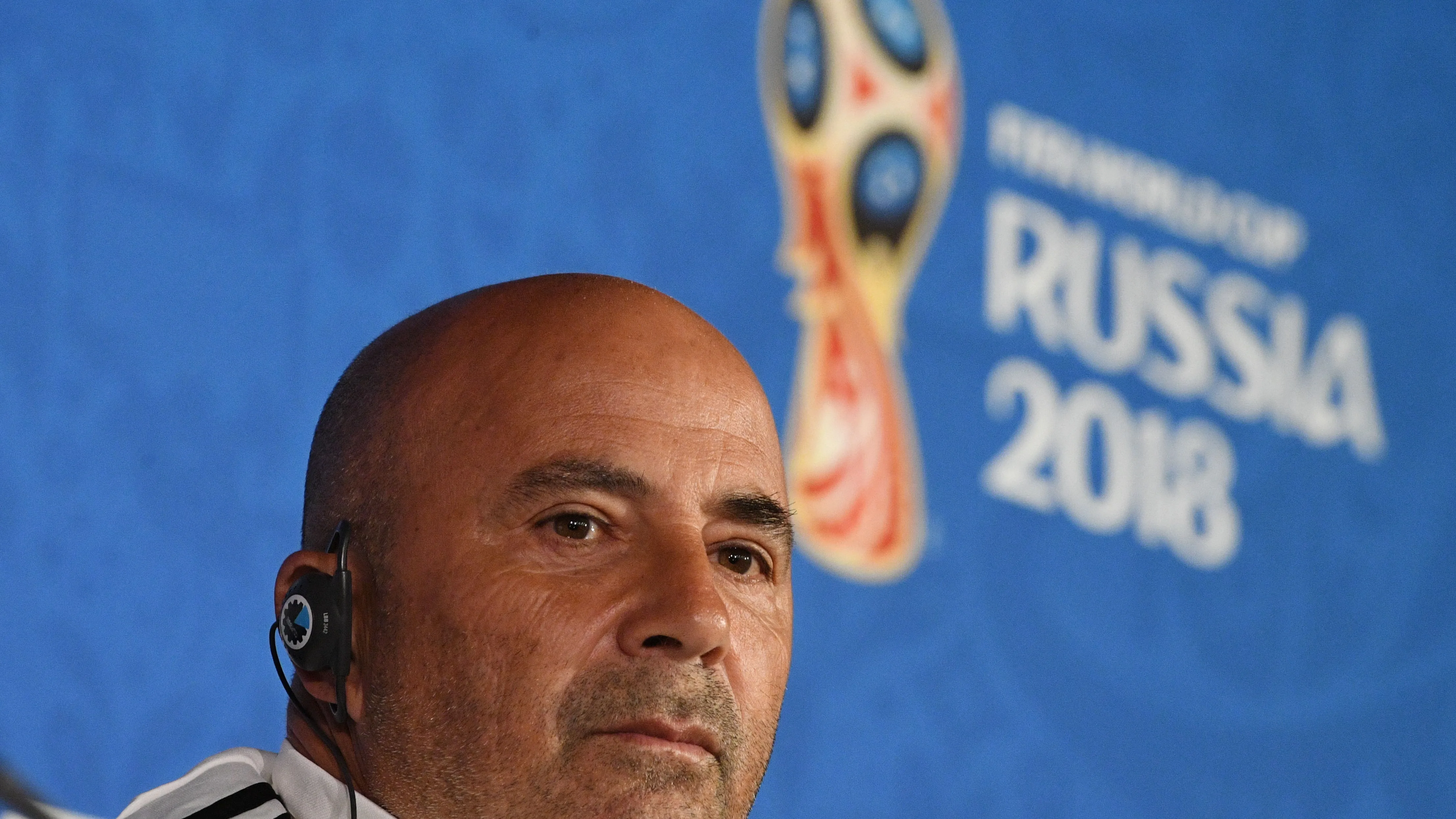 Jorge Sampaoli, en rueda de prensa