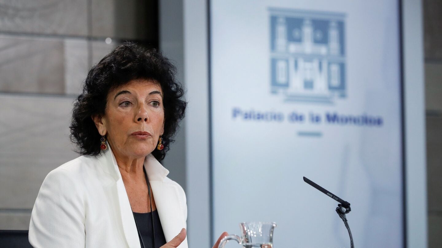 La ministra de Educaci&oacute;n, FP y Portavoc&iacute;a del gobierno Isabel Cela&aacute;