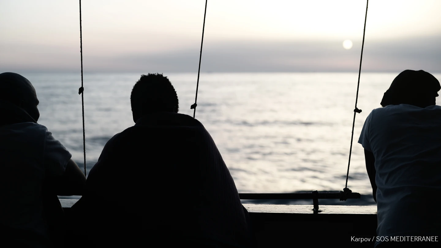 Migrantes en el barco Aquarius Contraparte