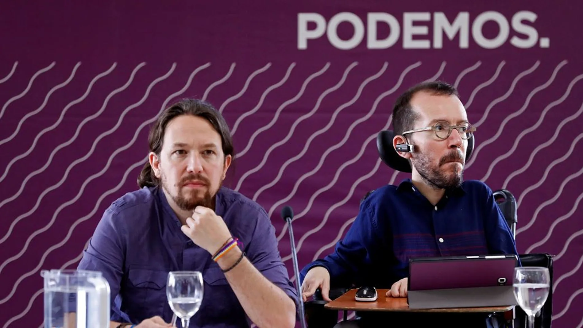 Pablo Iglesias y Pablo Echenique en el Consejo Ciudadano de Podemos