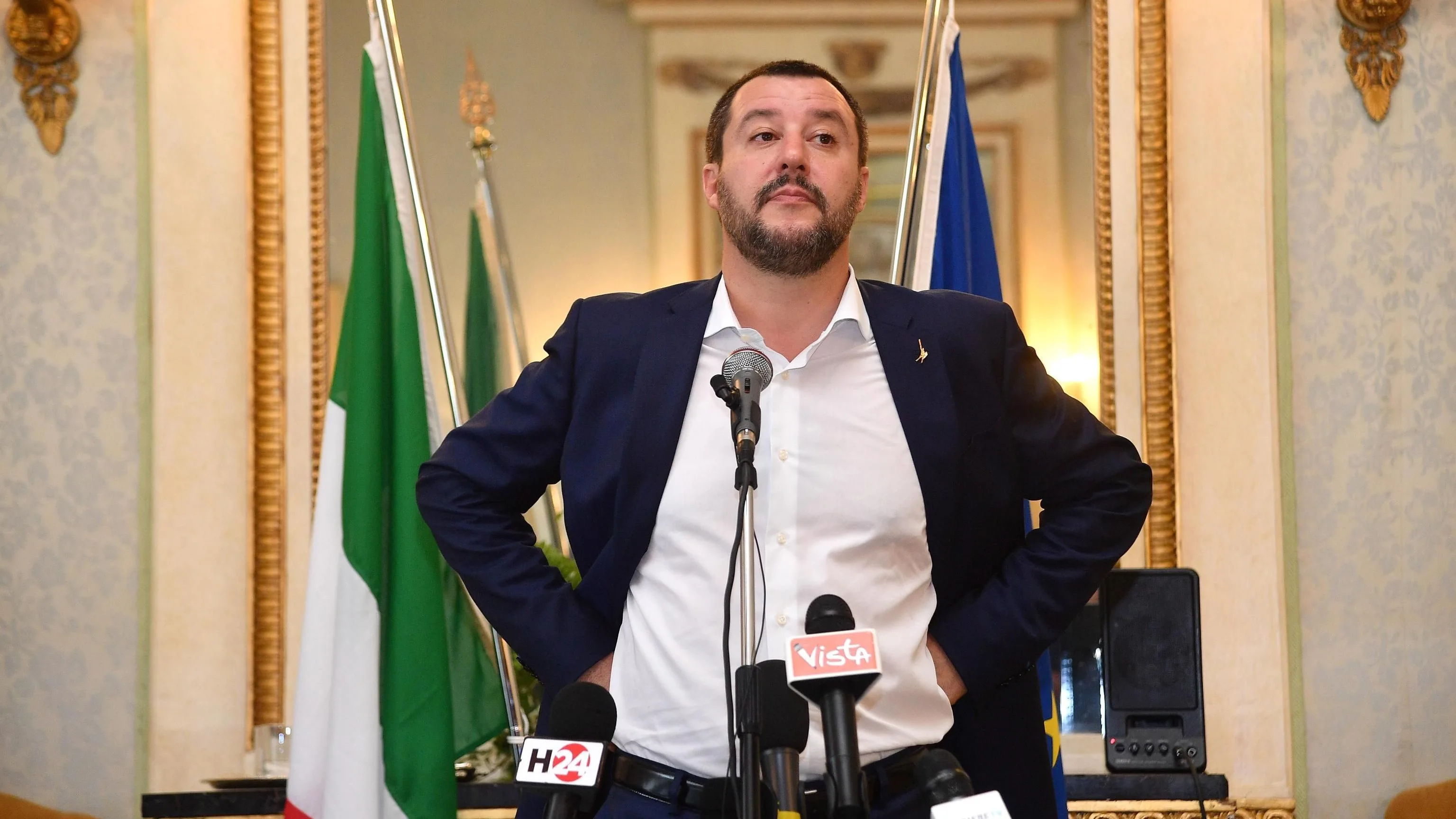 El ministro de Interior de Italia y líder de la ultraderechista Liga, Matteo Salvini