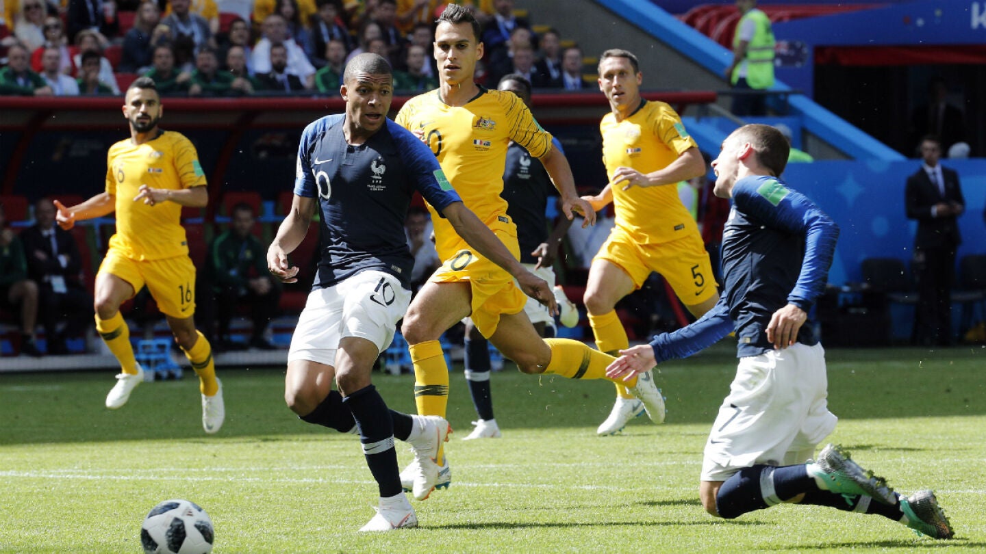 Griezmann, al suelo